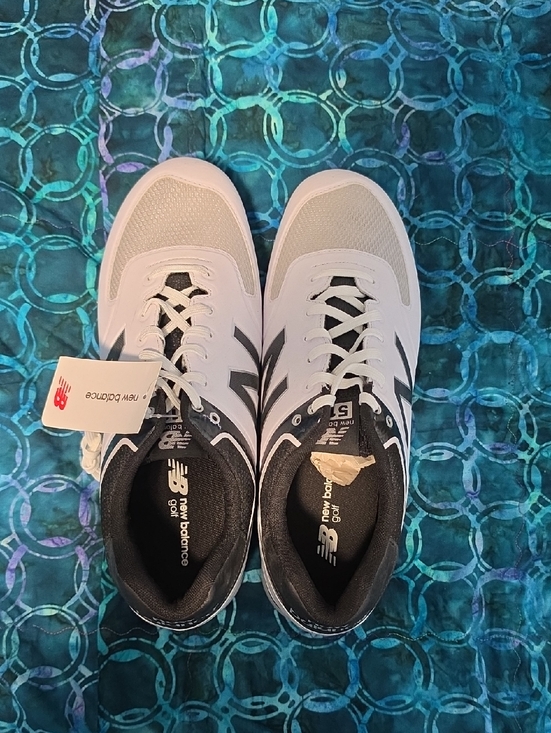 New Balance Other - New Balance Men’s White and Black Athletic Sneakers Size 12 Width 4E
